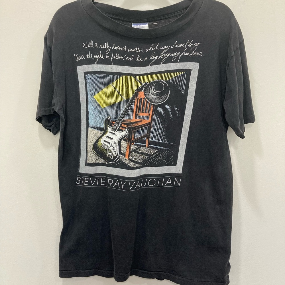Stevie Ray Vaughan Brockum collection memorial Tee